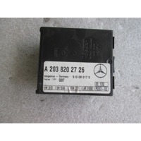 RACUNALNIK AVTOALARMA/BLOKADA MOTORJA OEM N. A2038202726 ORIGINAL REZERVNI DEL MERCEDES CLASSE SL R230 (2001 - 2008) BENZINA LETNIK 2001