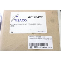 8148A7 SPECCHIETTO RETROVISORE ESTERNO LATO SINISTRO REGOLAZIONE MANUALE PEUGEOT 205 1.1 B 3P RICAMBIO NUOVO