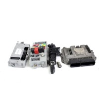 51806558 KIT ACCENSIONE AVVIAMENTO ALFA ROMEO 147 R 1.9 D 88KW 5M 3P (2008) RICAMBIO USATO CON CENTRALINA MOTORE, BLOCCHETTI ACCENSIONE APERTURA CON CHIAVE 0281012965 50504852 50513350