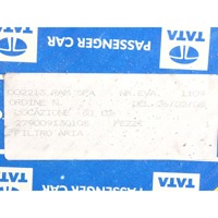 FILTAR ZRAKA OEM N. 279009130108 ORIGINAL REZERVNI DEL TATA INDICA (1998 - 2008)DIESEL LETNIK 2008