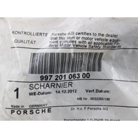 ZAKLEP LOPUTE GORIVA OEM N. 99720106300 ORIGINAL REZERVNI DEL PORSCHE 911 997 R (2008 - 2012)BENZINA LETNIK 2008