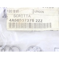 SPREDNJI IN ZADNJI EMBLEM OEM N. 4A5853737B2ZZ ORIGINAL REZERVNI DEL AUDI A6 C4 4A BER/SW (1994 - 1997) DIESEL LETNIK 1994