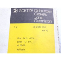 202485301 KIT GUARNIZIONI MOTORE GOETZE VOLKSWAGEN GOLF 1 1.1 37KW (DAL 08/1979) RICAMBIO NUOVO