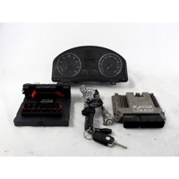 03C906056CB KIT ACCENSIONE AVVIAMENTO VOLKSWAGEN GOLF 5 1.6 B 85KW 6M 3P (2005) RICAMBIO USATO CON CENTRALINA MOTORE, QUADRO STRUMENTI, BLOCCHETTI ACCENSIONE APERTURA CON DOPPIA CHIAVE 0261S02150 1K0905851B 1K0937049N 1K0920861L