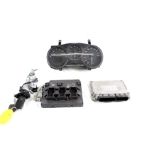06A906033MN KIT ACCENSIONE AVVIAMENTO SEAT LEON 1.6 G 75KW 5M 5P (2010) RICAMBIO USATO CON CENTRALINA MOTORE, QUADRO STRUMENTI CONTACHILOMETRI, BLOCCHETTI ACCENSIONE APERTURA CON CHIAVE 5K0937086C 1K0905851B 1P0920810H