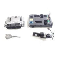 9807886180 KIT ACCENSIONE AVVIAMENTO CITROEN C3 1.4 D 50KW 5M 5P (2015) RICAMBIO USATO CON CENTRALINA INIEZIONE MOTORE, BLOCCHETTI ACCENSIONE APERTURA CON CHIAVE 9663123380 9666952080
