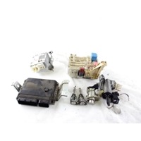 89661-0DB01 KIT ACCENSIONE AVVIAMENTO TOYOTA YARIS 1.4 B 74KW 5M 5P (2010) RICAMBIO USATO CON CENTRALINA MOTORE, BLOCCHETTI ACCENSIONE APERTURA CON CHIAVE 89650-0D180 02730-0D290