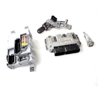 51854163 KIT ACCENSIONE AVVIAMENTO ALFA ROMEO MITO 1.4 B 114KW 6M 3P (2009) RICAMBIO USATO CON CENTRALINA MOTORE, BLOCCHETTI ACCENSIONE APERTURA CON CHIAVE 50515281 505167040