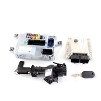 52128591 KIT ACCENSIONE AVVIAMENTO FIAT PANDA 1.2 B 51KW 5M 5P (2020) RICAMBIO USATO CON CENTRALINA MOTORE BLOCCHETTI ACCENSIONE APERTURA CON CHIAVE 51800628 52128589