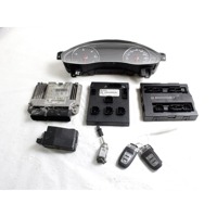 03L906018LA KIT ACCENSIONE AVVIAMENTO AUDI A6 C7 SW 2.0 D 130KW 6M 5P (2013) RICAMBIO USATO CON CENTRALINA MOTORE , BLOCCHETTI ACCENSIONE APERTURA CON CHIAVE 4H0905852C 4H0907063CF 4G8920932S 