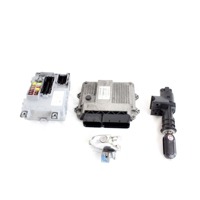 51862580 KIT ACCENSIONE AVVIAMENTO FIAT 500 1.3 D 55KW 5M 3P (2010) RICAMBIO USATO CON CENTRALINA MOTORE, BLOCCHETTI ACCENSIONE APERTURA CON CHIAVE 51852599 