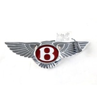 3W8853689F STEMMA FREGIO LOGO EMBLEMA PARAURTI ANTERIORE BENTLEY CONTINENTAL GT 4.0 B 388KW AUT 2P (2016) RICAMBIO USATO 4W0853630D