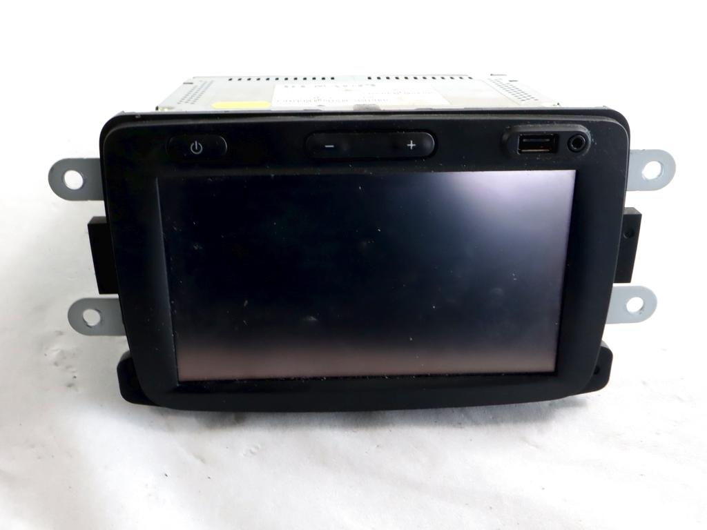 281157368R AUTORADIO SISTEMA DI NAVIGAZIONE SATELLITARE DACIA DUSTER 1.6 G 84KW 5M 5P (2017) RICAMBIO USATO (NON FORNIAMO CODICE AUTORADIO, MA SOLO NUMERO DI TELAIO VEICOLO) 