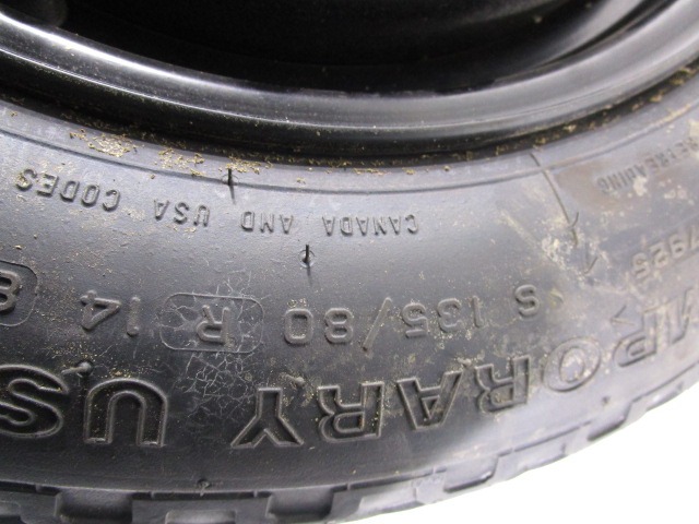 MALO REZERVNO KOLO OEM N.  ORIGINAL REZERVNI DEL FIAT PUNTO 188 188AX MK2 (1999 - 2003) BENZINA LETNIK 2002