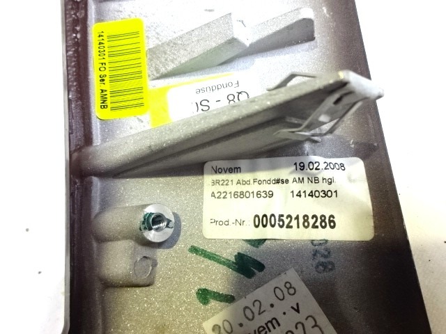 SREDINSKA KONZOLA  OEM N. A2216830091 A2216801639 ORIGINAL REZERVNI DEL MERCEDES CLASSE S W221 (2005 - 2013)BENZINA LETNIK 2008