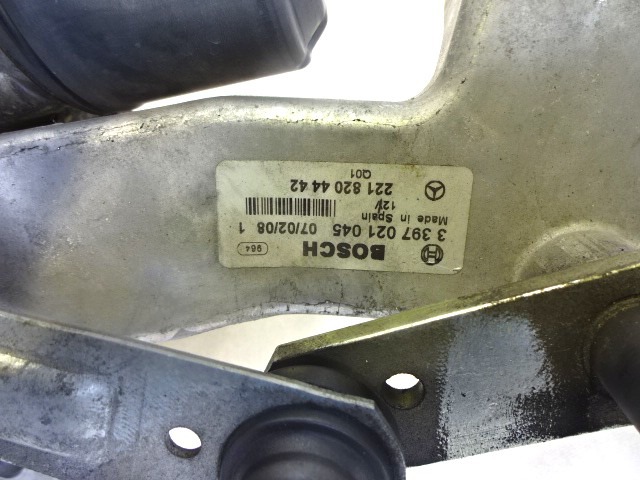 MOTORCEK PREDNJIH BRISALCEV OEM N. 3397021045 2218204442 1397220508 ORIGINAL REZERVNI DEL MERCEDES CLASSE S W221 (2005 - 2013)BENZINA LETNIK 2008