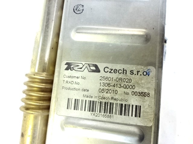 EGR VENTIL/IZMENJALNIK OEM N. 25601-0R020 ORIGINAL REZERVNI DEL TOYOTA AVENSIS T27 MK3 BER/SW (2009 - 2015)DIESEL LETNIK 2011