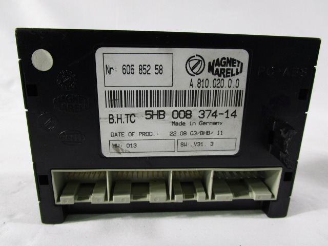 NADZOR KLIMATSKE NAPRAVE OEM N. 60685258 ORIGINAL REZERVNI DEL LANCIA THESIS 841 (2002 - 2009) BENZINA LETNIK 2003