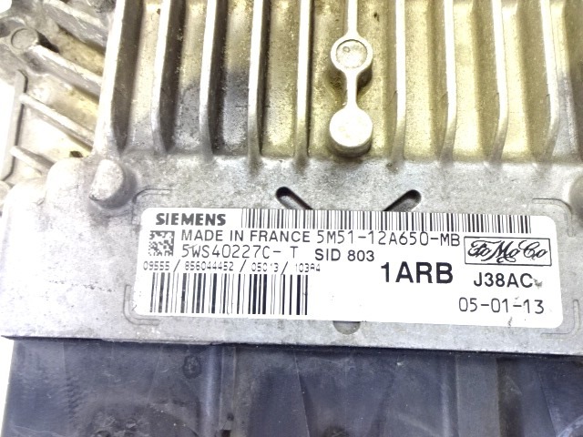 OSNOVNA KRMILNA ENOTA DDE / MODUL ZA VBRIZGAVANJE OEM N. 5M51-12A650-MB ORIGINAL REZERVNI DEL FORD FOCUS DA HCP DP MK2 BER/SW (2005 - 2008) DIESEL LETNIK 2005