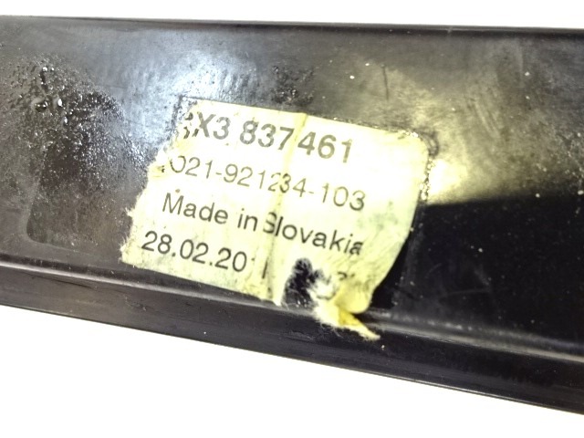 MEHANIZEM VETROBRANSKEGA STEKLA PREDNJIH VRAT OEM N. 8X3837461 ORIGINAL REZERVNI DEL AUDI A1 8X 8X1 8XF (2010 - 2015)DIESEL LETNIK 2011