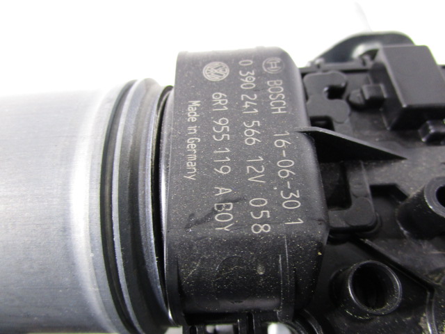 MOTORCEK PREDNJIH BRISALCEV OEM N. 6R1955119A ORIGINAL REZERVNI DEL VOLKSWAGEN POLO 6R1 6C1 R (02/2014 - 2017) BENZINA LETNIK 2017