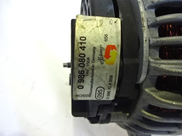 ALTERNATOR OEM N. 986080410 ORIGINAL REZERVNI DEL RENAULT MEGANE MK3 BZ0/1 B3 DZ0/1 KZ0/1 BER/SPORTOUR/ESTATE (2009 - 2015) DIESEL LETNIK 2010