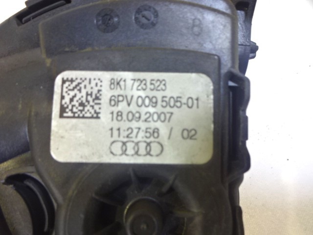 PEDALI OEM N. 8K1723523 ORIGINAL REZERVNI DEL AUDI A6 C6 4F2 4FH 4F5 BER/SW/ALLROAD (07/2004 - 10/2008) DIESEL LETNIK 2007