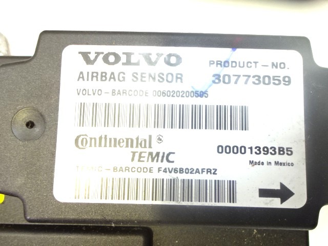 KIT AIRBAG KOMPLET OEM N. 17906 KIT AIRBAG COMPLETO ORIGINAL REZERVNI DEL VOLVO V50 545 (2004 - 05/2007) DIESEL LETNIK 2006