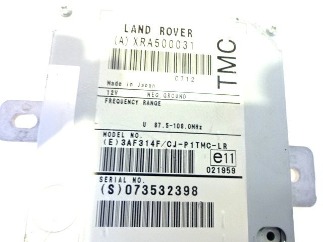 OJACEVALEC / ANTENA OEM N. XRA500031 ORIGINAL REZERVNI DEL LAND ROVER RANGE ROVER SPORT L320 MK1 (2005 - 2010) DIESEL LETNIK 2008