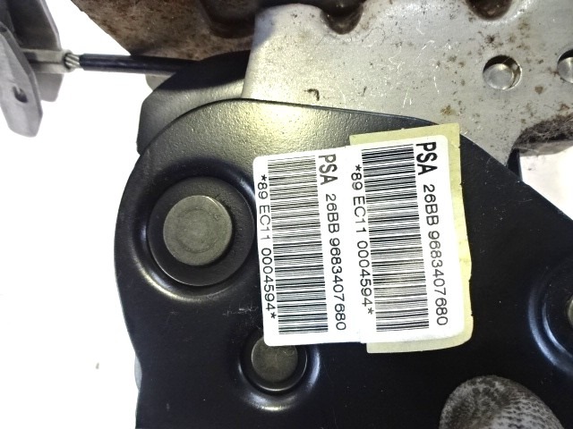 OEM N. 9683407680 ORIGINAL REZERVNI DEL PEUGEOT 207 / 207 CC WA WC WD WK (2006 - 05/2009) BENZINA LETNIK 2009