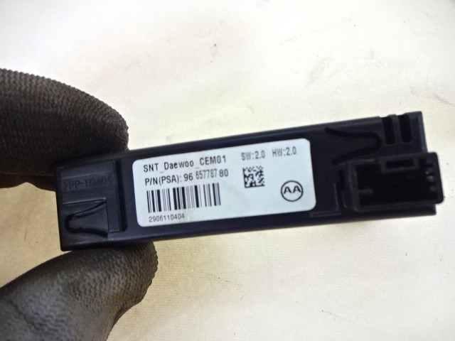 POTOVALNI RACUNALNIK OEM N. 9665778780 ORIGINAL REZERVNI DEL CITROEN C4 MK2 (2010 - 2018) DIESEL LETNIK 2014