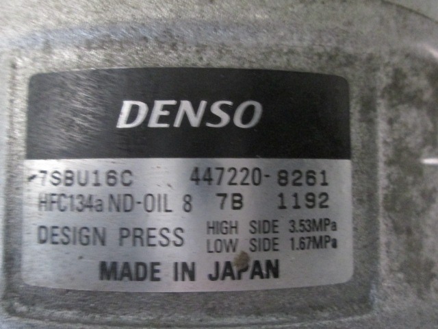 KOMPRESOR KLIME  OEM N. 4472208261 ORIGINAL REZERVNI DEL PORSCHE BOXSTER 986 (1996 - 2004)BENZINA LETNIK 2001