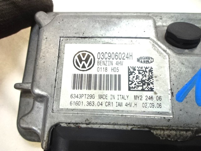 KOMPLET ODKLEPANJE IN VZIG  OEM N. 23128 KIT ACCENSIONE AVVIAMENTO ORIGINAL REZERVNI DEL SEAT IBIZA 6L1 MK3 R (02/2006 - 2008) BENZINA LETNIK 2006
