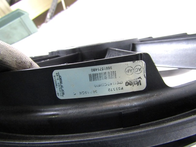 VENTILATOR HLADILNIKA OEM N. 9661571480 ORIGINAL REZERVNI DEL PEUGEOT 308 4A 4B 4C 4E 4H MK1 BER/SW/CC (2007 - 2013) DIESEL LETNIK 2008