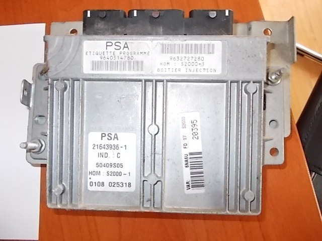 OSNOVNA KRMILNA ENOTA DDE / MODUL ZA VBRIZGAVANJE OEM N.  ORIGINAL REZERVNI DEL CITROEN XSARA PICASSO (1999 - 2010) BENZINA LETNIK 2000