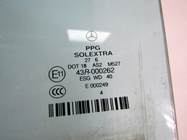 ZADNJA LEVA STEKLO OEM N. A2117350110 ORIGINAL REZERVNI DEL MERCEDES CLASSE E W211 S211 R BER/SW (06/2006 - 2009)DIESEL LETNIK 2006