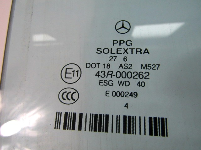 STEKLO ZADNJIH DESNIH VRAT OEM N. A2117350210 ORIGINAL REZERVNI DEL MERCEDES CLASSE E W211 S211 R BER/SW (06/2006 - 2009)DIESEL LETNIK 2006