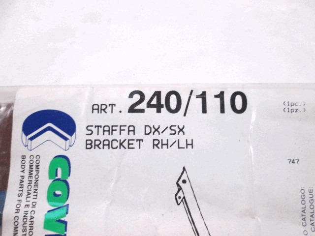 NOSILCI ODBIJACA  OEM N. 98452333 ORIGINAL REZERVNI DEL IVECO EUROTECH SERIE 180 190 240 400 440 (1992 - 2002)DIESEL LETNIK 1992