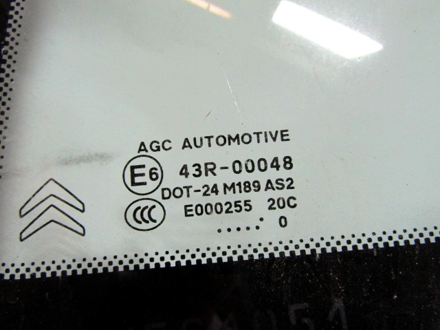 FIKSNO LEVO STEKLO OEM N. 8569YJ ORIGINAL REZERVNI DEL CITROEN C3 MK2 SC (2009 - 2016) BENZINA LETNIK 2010