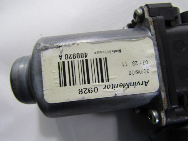 MEHANIZEM DVIGA ZADNJIH STEKEL  OEM N. 400928A ORIGINAL REZERVNI DEL NISSAN NOTE E11 MK1 (2005 - 2013)BENZINA LETNIK 2009