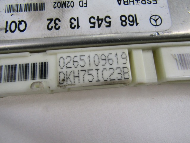 KONTROLA ESP ENOTA  OEM N. 1685451332 0265109619 ORIGINAL REZERVNI DEL MERCEDES CLASSE A W168 V168 R (2001 - 2005) DIESEL LETNIK 2002