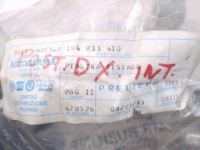 PANTI DRSNIH VRAT  OEM N. 1H4833410 ORIGINAL REZERVNI DEL VOLKSWAGEN GOLF III 1H1 1E7 1H5 MK3 (08/1992 - 07/1998) BENZINA LETNIK 1992