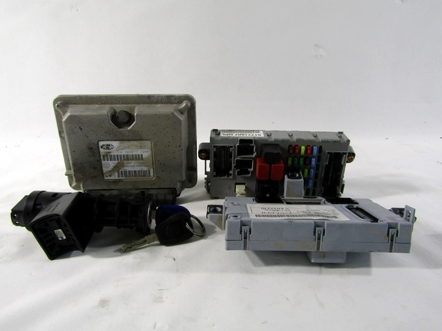 KOMPLET ODKLEPANJE IN VZIG  OEM N. 19327 KIT ACCENSIONE AVVIAMENTO ORIGINAL REZERVNI DEL FIAT DOBLO 223 MK1 R (2005 - 2009) BENZINA/METANO LETNIK 2009