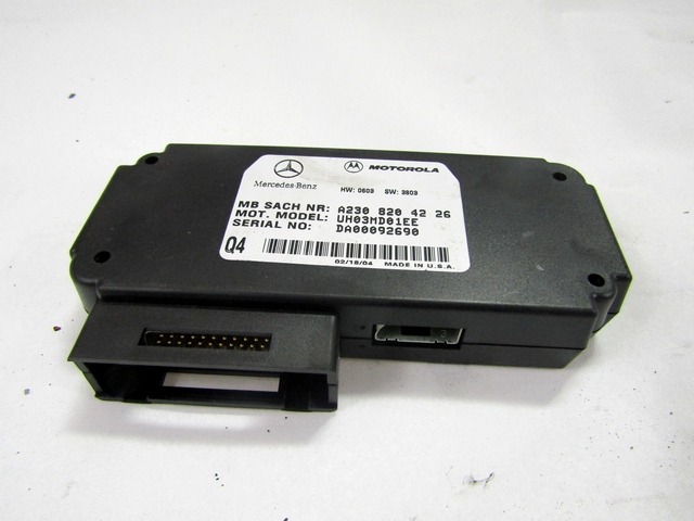 RACUNALNIK TELEFONA  OEM N. A2308204226 ORIGINAL REZERVNI DEL MERCEDES CLASSE CLK W209 C209 COUPE A209 CABRIO (2002 - 2010)DIESEL LETNIK 2004