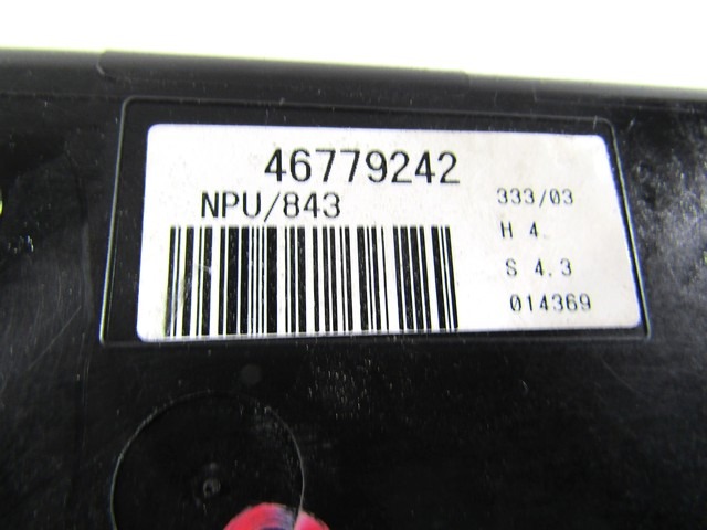 RACUNALNIK VRAT IN STEKEL OEM N. 46779242 ORIGINAL REZERVNI DEL LANCIA Y YPSILON 843 (2003-2006) DIESEL LETNIK 2004