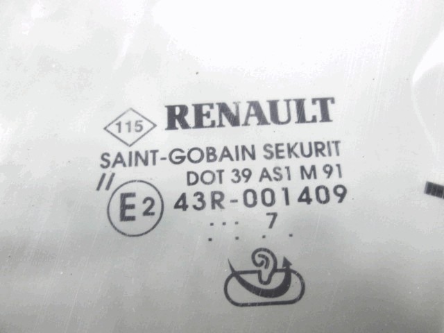 SPREDNJE VETROBRANSKO STEKLO OEM N. 8200527984 ORIGINAL REZERVNI DEL RENAULT CLIO BR0//1 CR0/1 KR0/1 MK3 (2005 - 05/2009) BENZINA LETNIK 2008