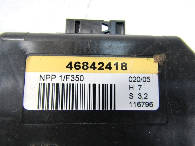 RACUNALNIK VRAT IN STEKEL OEM N. 46842418 ORIGINAL REZERVNI DEL LANCIA MUSA 350 (2004 - 2007) DIESEL LETNIK 2005