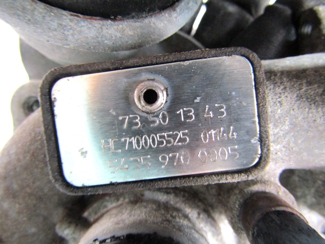 TURBINA OEM N. 73501343 ORIGINAL REZERVNI DEL LANCIA MUSA 350 (2004 - 2007) DIESEL LETNIK 2005