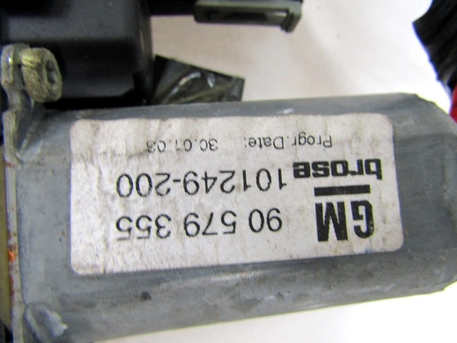 MEHANIZEM DVIGA SPREDNJIH STEKEL  OEM N. 90579355 ORIGINAL REZERVNI DEL OPEL ZAFIRA A T98 (1999 - 2005) DIESEL LETNIK 2003