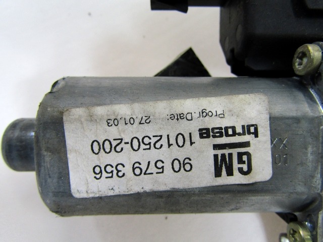 MEHANIZEM DVIGA SPREDNJIH STEKEL  OEM N. 90579356 ORIGINAL REZERVNI DEL OPEL ZAFIRA A T98 (1999 - 2005) DIESEL LETNIK 2003